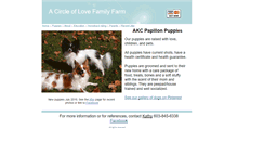 Desktop Screenshot of acircleoflovefamilyfarm.net